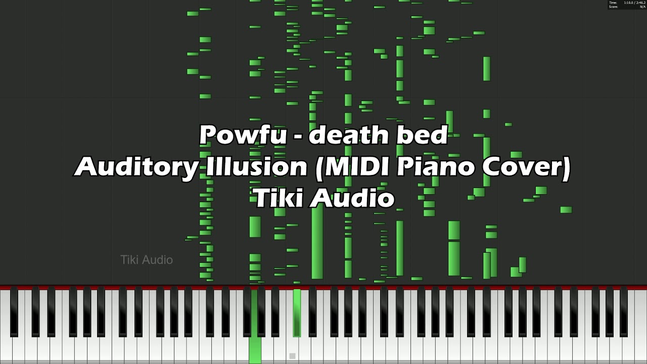 Powfu death bed (coffee for your head) Auditory Illusion (MIDI Piano
