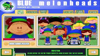 Backyard Baseball 2001 / Blue Melonheads / Season Mode / Hard - Playoffs - Part 5