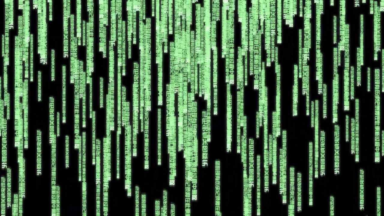 Matrix Falling Code animation. Made in Blender - YouTube