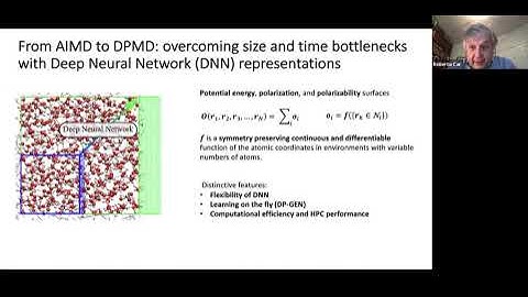 MaX School on  QE - Machine learning based abinitio molecular dynamics - Roberto CAR