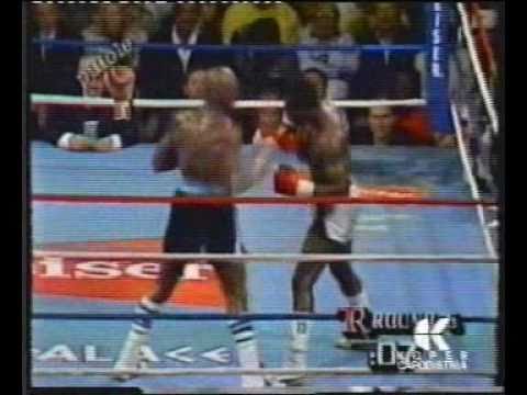 Marvin Hagler vs John Mugabi 6th round italian tv