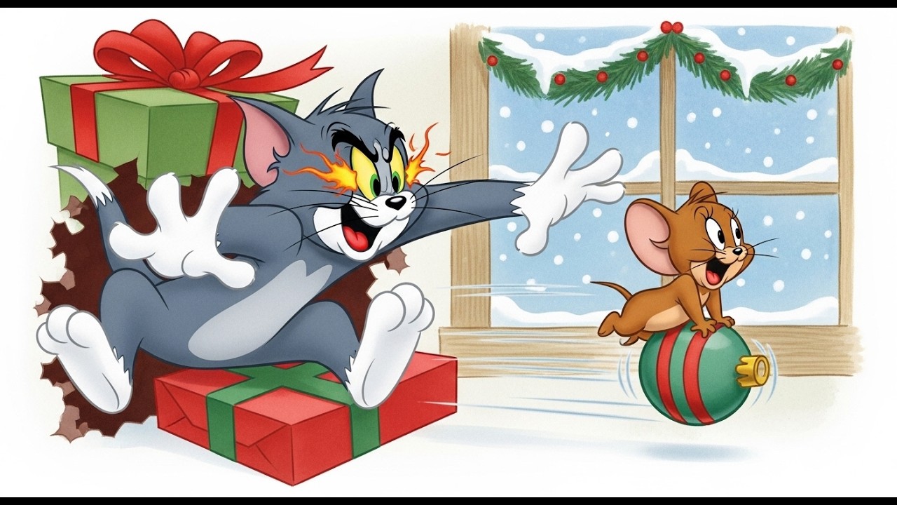 Tom & Jerry Christmas Gone Wrong! 🎄 Epic Holiday Chaos & Funny Ending