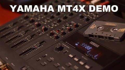 Yamaha MT4X Multitrack cassette recorder DEMO