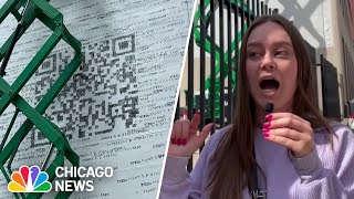 Swifties REACT to Taylor Swift's QR code mural in downtown Chicago 👀