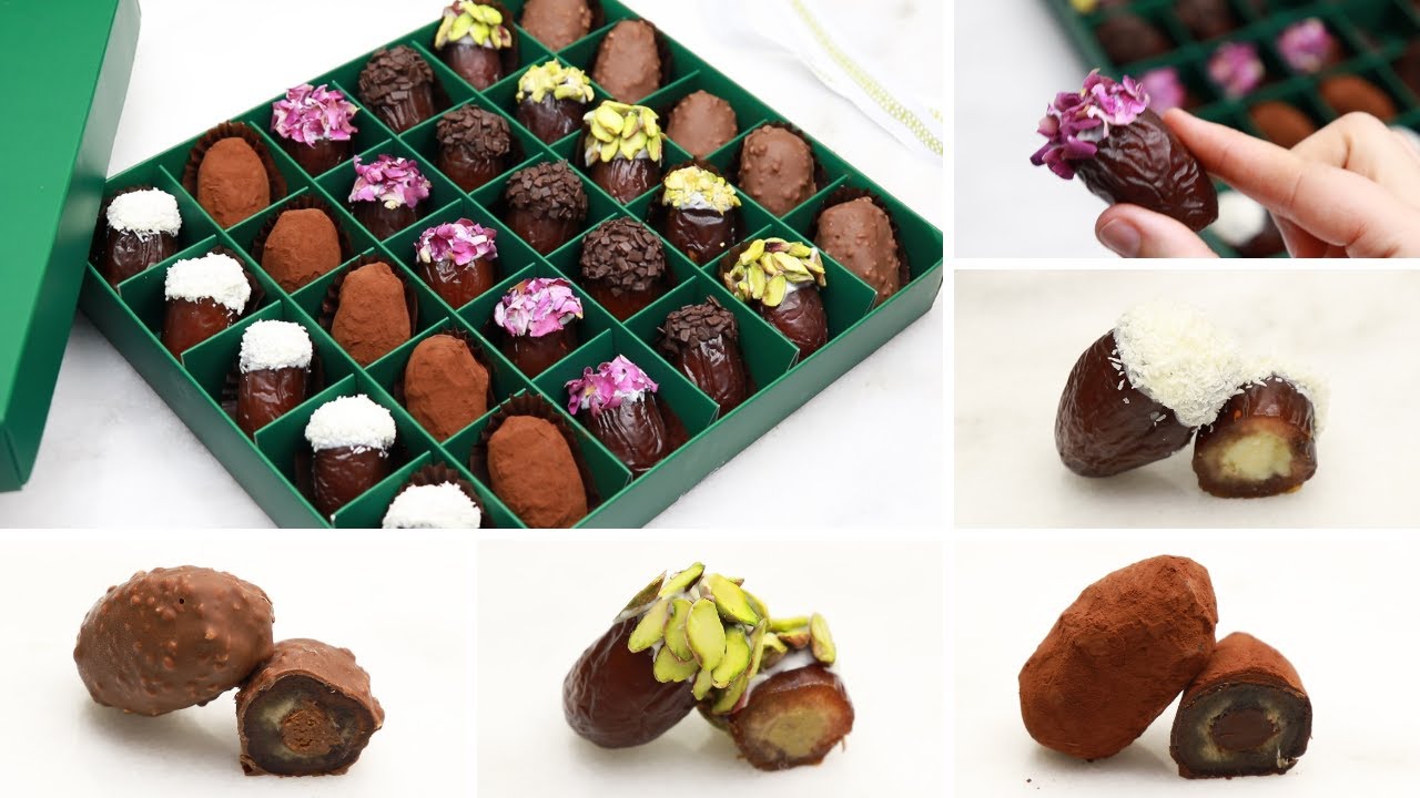 تمر برستيج معمر للمناسبات تمر محشي ب ستة حشوات خطيرة تمن البيع و التكلفة dattes fourrés