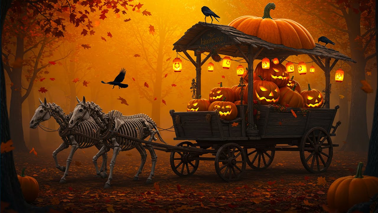 Spooky Halloween Ambience 2025🎃 Haunted Autumn with Scary Music