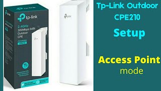 TP Link CPE 210 Setup / Tp-Link Ourdoor CPE 210 Access Point Cofiguration bc