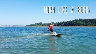 SUP FREESTYLE - TRICKS - How to Back Turning Strokes 180º