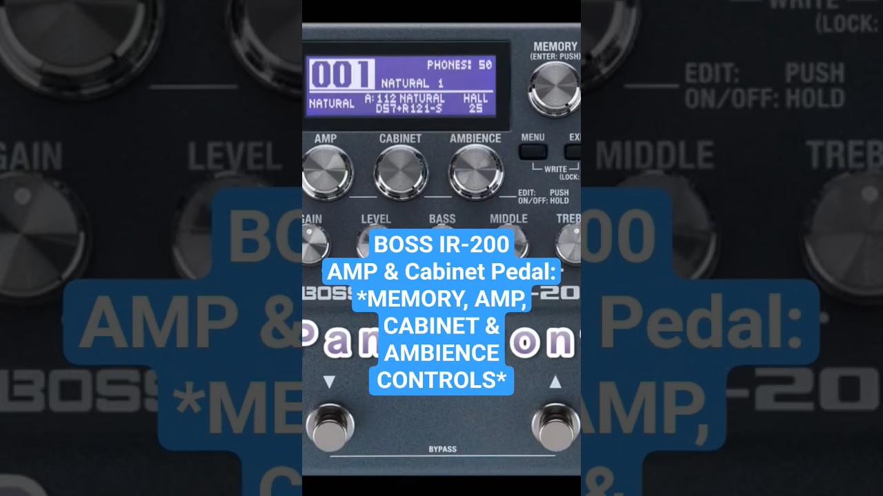 Tonton BOSS IR-200 *MEMORY AMP CABINET & AMBIENCE CONTROLS* #shorts #BOSS #IR200 #Guitar #Guitarist di YouTube Tonton BOSS IR-200 *MEMORY AMP CABINET & AMBIENCE CONTROLS* #shorts #BOSS #IR200 #Guitar #Guitarist di YouTube