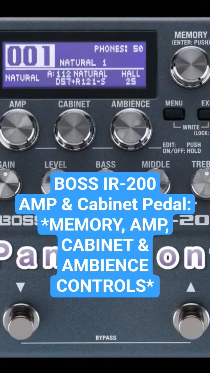 アダプター・説明書付】BOSS IR-200 Amp & IR Cabinet BOSS - IR-200