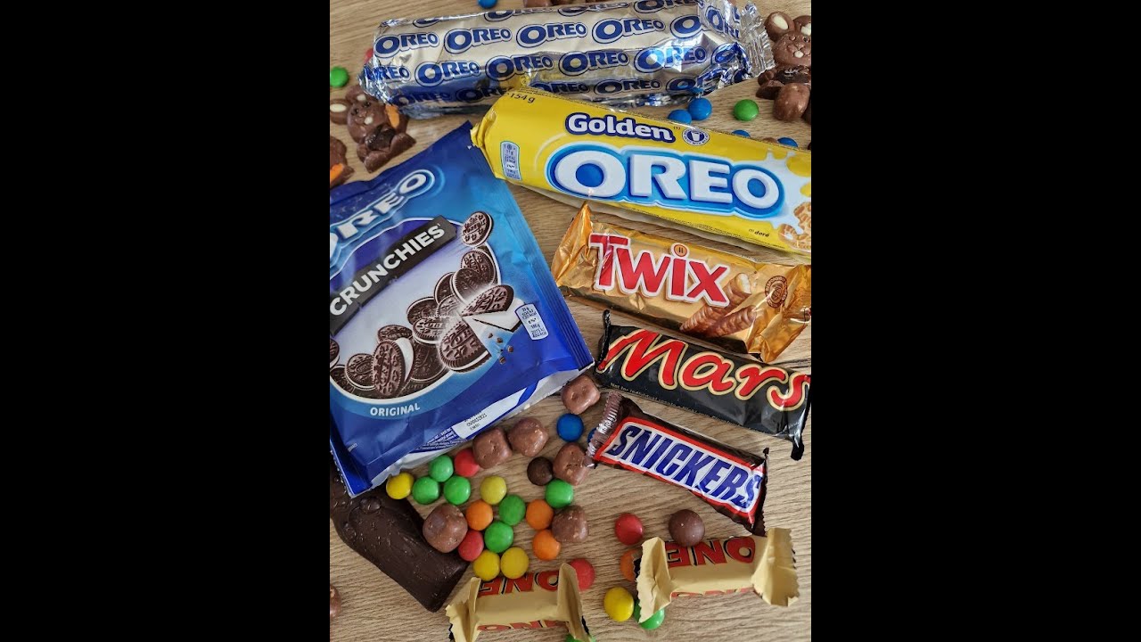 ASMR New!Some Lot's Choclate Unpacking Cookies Oreo Snikers Toblerone That You Love 🥰💫💯