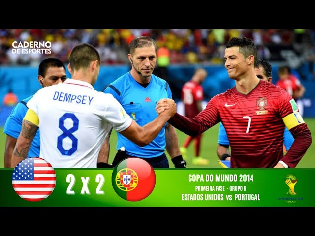 Folhapress - Fotos - Portugal x Estados Unidos - Copa 2014