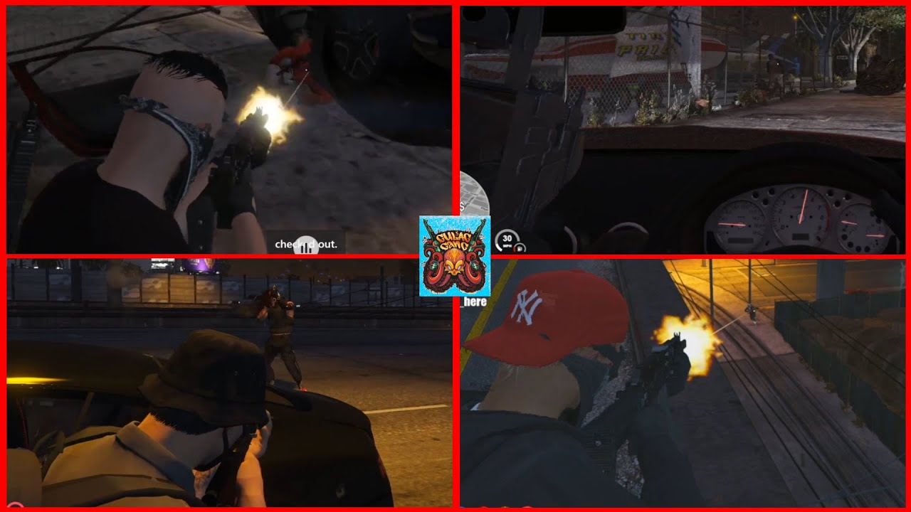 GG vs RUST 5 v 5 fight on Olympic Freeway #1 (MULTI POV) WAR day 2