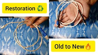 RESTORE & REPAIR Old Micro USB cable |INCREASE ITS LIFE| #repair#restore#microusbcable#ttf#oldtonew