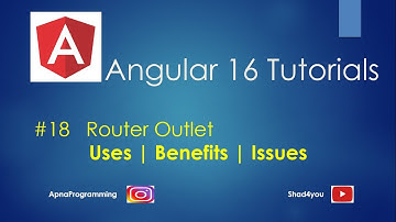 18. What Is Router Outlet In Angular | Router Outlet In Angular | Angular Tutorial 16 | Dilshad A