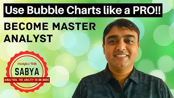 How to make a Bubble Chart in Excel | 3D Bubble Charts with x y & z axis | Analytics With Sabya