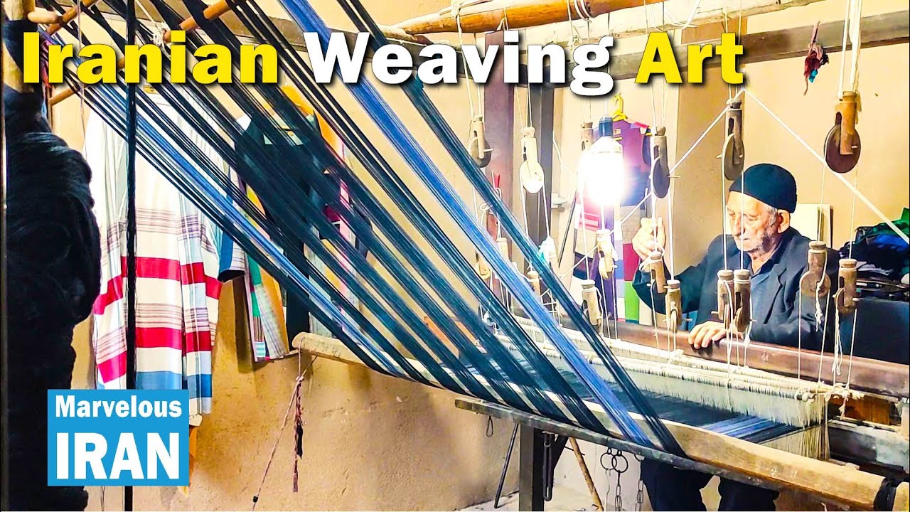 "Woven Treasures of Persia: Beauty and Artistry of Traditional Iranian Weaving"