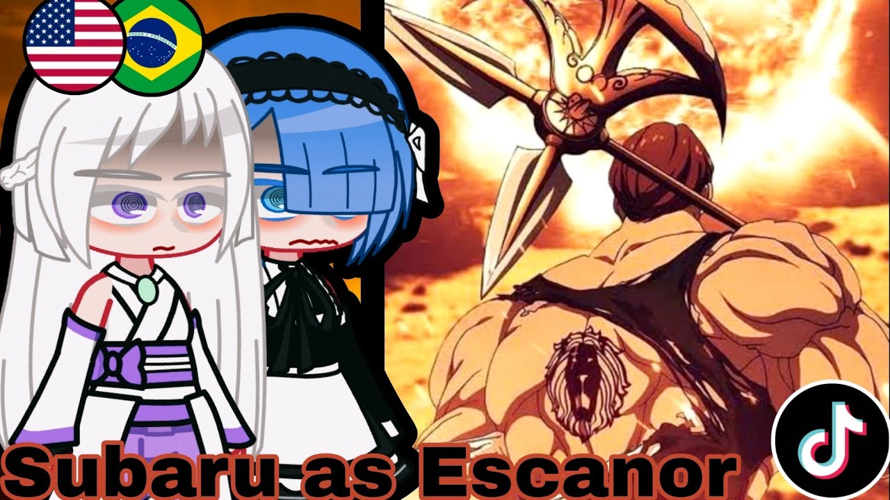 🇺🇲🇧🇷 Re:Zero React to Subaru As Escanor- Gacha React