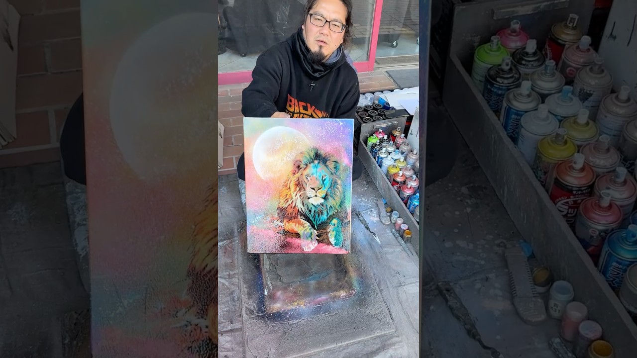 She asked him to spray paint this for free.#スプレーアートエデン