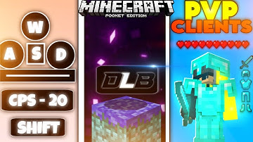 Top 5 Best PVP Client For Minecraft Pe 1.21 | LAG FIX Client for MCPE