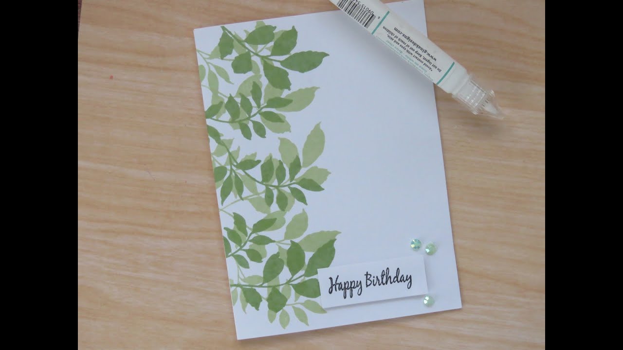 How To Stamp With Real Leaves And Markers – Practically Functional