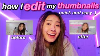 How I make my thumbnails *aesthetic*