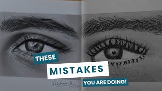 These mistakes you will avoid to draw a realistic Eyes  | Live Class