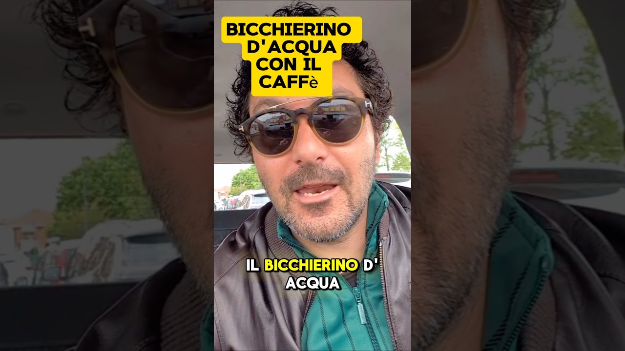 ☕ caffè,  con o senza bicchierino d'acqua? 