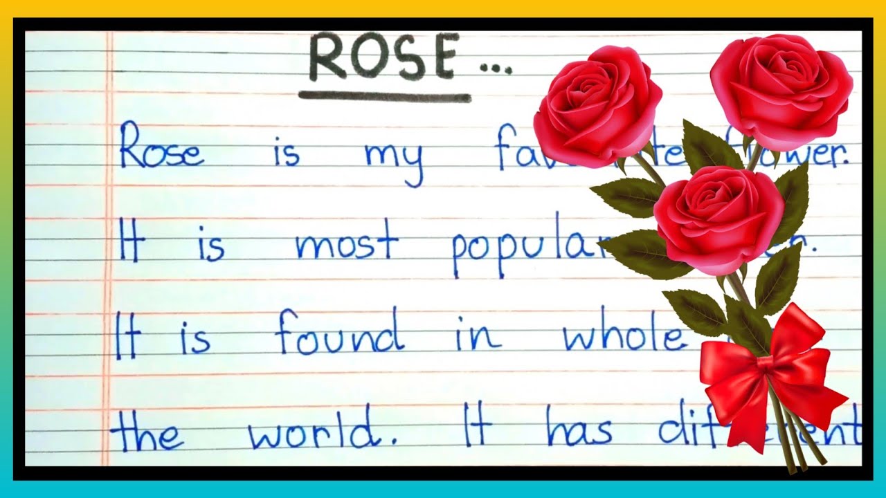 Essay on rose essay on rose in english Few lines on rose rose