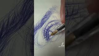 Sketching in the plane by thomasletor  #eyesketch #pendrawing #bluepen #sketchbook #sketchbookdraw