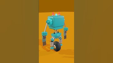 3D Robot Cop modeled in blender | Shorts
