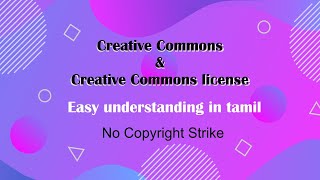 Creative Commons and its license explained.