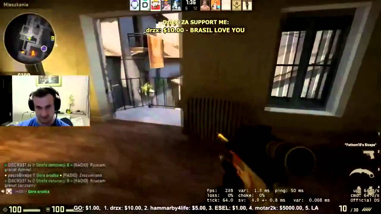 PaszaBiceps получил $5000 на его стриме