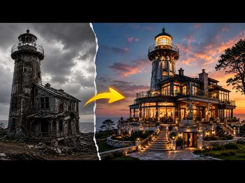 Old Wooden Lighthouse Home Rebuilt Into a Dream Mansion