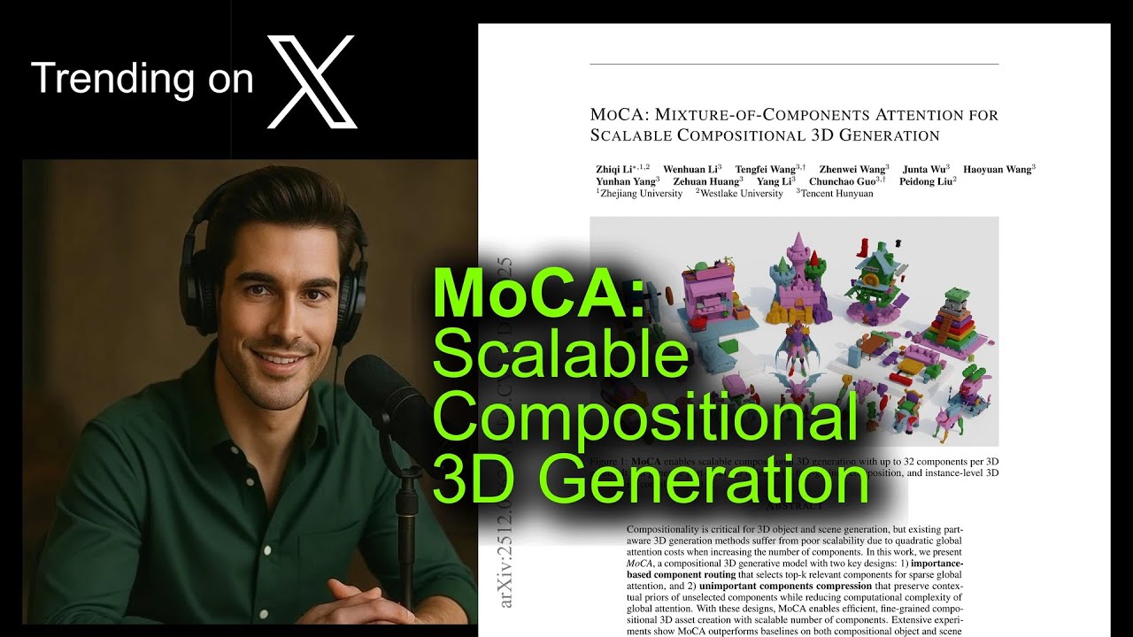 MoCA: Scalable Compositional 3D Generation