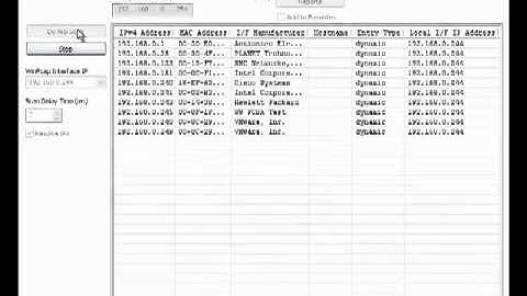NetScanTools Pro v11 - ARP Scan tool