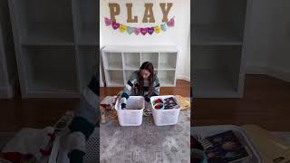 Toy rotation day! #toddlermom #toyrotation #playroomorganization #playroomideas #organization #mom