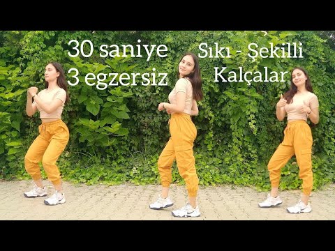 30 Saniye 3 Egzersiz İle Sıkı Şekilli Kalçalar