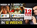 #12 Months के GOALS बस 3 Months में पूरा करो ! FASTEST WAY to achieve GOALS | 12 week year hindi