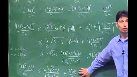 ERPEM 2014 - "High Dimensional Estimation: from foundations to Econometric models" - Aula 03