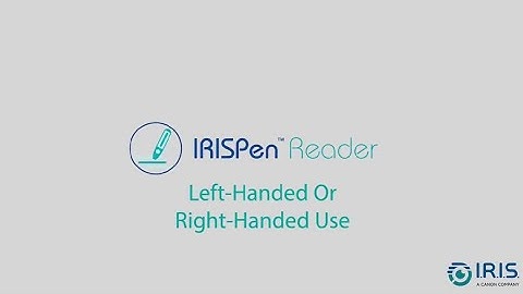 IRISPen Reader 8 - How to change the left-handed or right-handed use