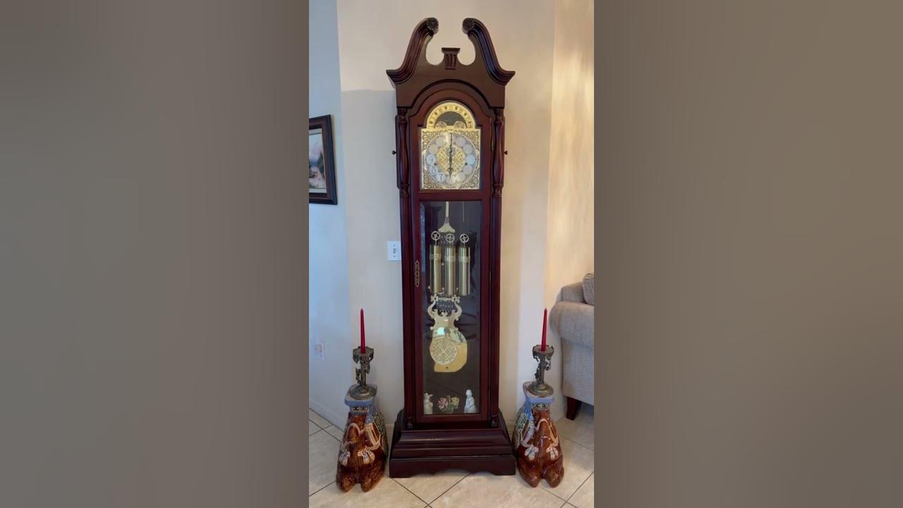 A Briton Grandfather clock. Plays 3 chimes. This is the Whittington