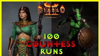 Famous Diablo 2 Resurrected - Drop Highlights from 100 Countess Runs Profile