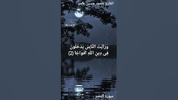 القارئ محمد حسين عامر | سورة النصر#quran #اليمن