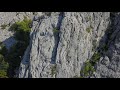 First multipitch route on beginner rock climbing course