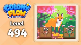 Colony Flow level 494 walkthrough solution gameplay 