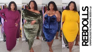 Rebdolls Plus Size Dresses Try On Holiday Party Cozy Casual Dresses