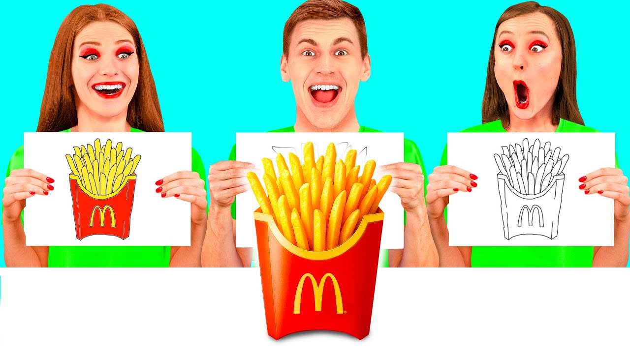 מי מצייר את זה יותר טוב קח את אתגר הפרס | רגעים מצחיקים