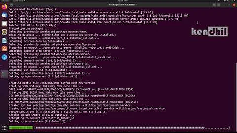 install SSH server on LINUX (UBUNTU 20.04)