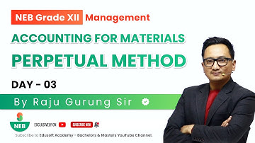 Accounting For Materials  - Day 03 - Grade XII | Accounting Live Class by Raju Sir | @EdusoftAcademy